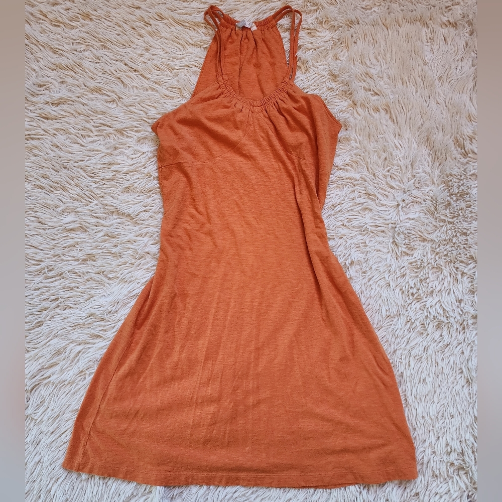 Athleta orange sun dress